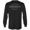 HOOey "Saloon" Black Long Sleeve Shirt With Grey Logo On Back -Hooey Brands HT1531BK back