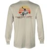 HOOey "Sunset Bronc" Cream Long Sleeve Tee Shirt -Hooey Brands HT1534CR back