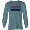 HOOey "Horizon" Dust Blue Long Sleeve Tee Shirt -Hooey Brands HT1535BL front