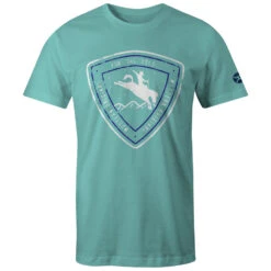 HOOey Youth "Summit" Turquoise W/Navy/White Logo T-shirt