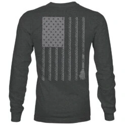HOOey "Liberty Roper" Charcoal Long Sleeve T-Shirt