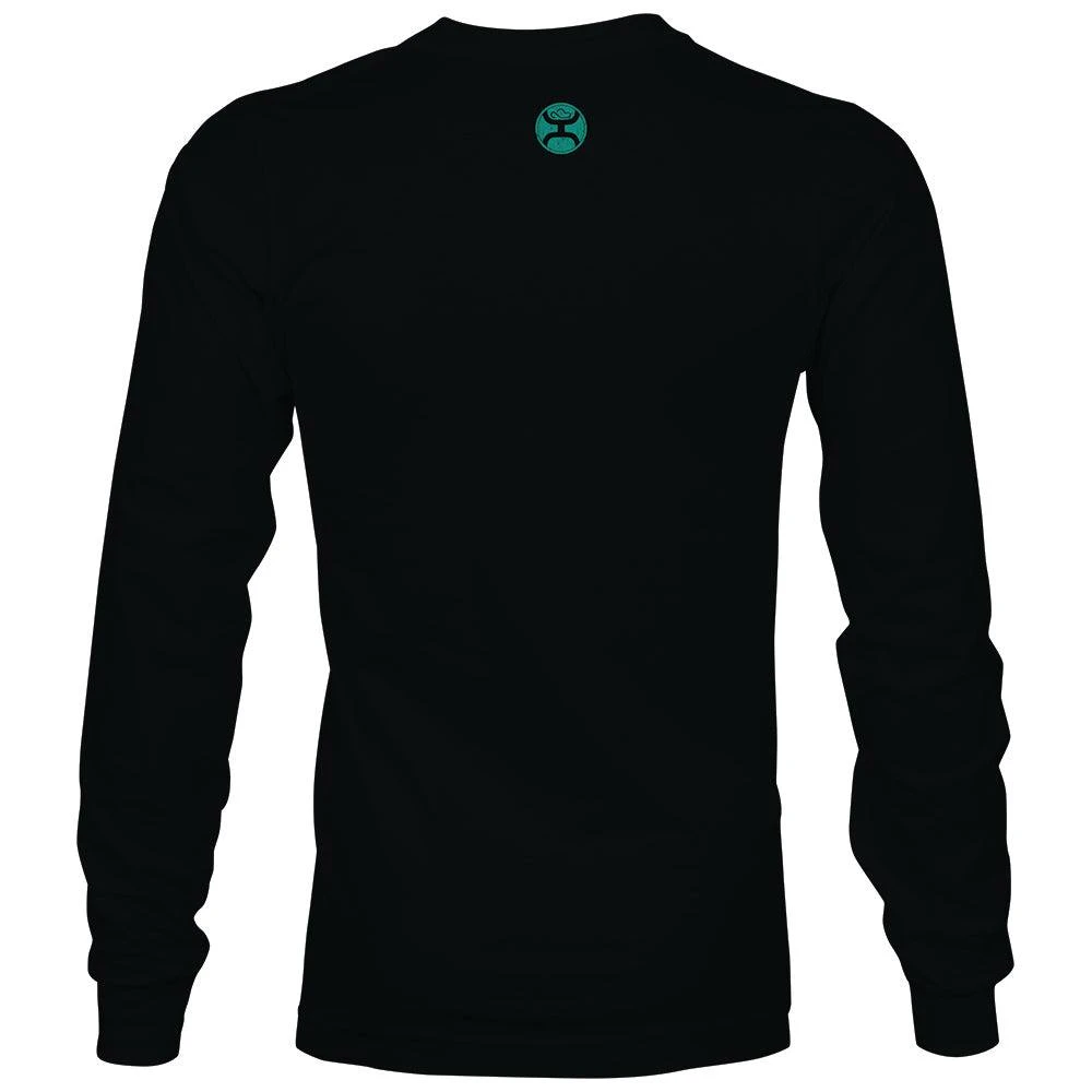 HOOey "Rodeo" Black /Teal Long Sleeve T-shirt 2 HOOey "Rodeo" Black /Teal Long Sleeve T-shirt - Image 2
