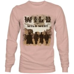 HOOey "Wild Wild West" Light Pink Long Sleeve T-shirt