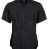 HOOey "Sol" Black Short Sleeve Pearl Snap Shirt -Hooey Brands HT1610BK