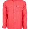 HOOey "Sol"Watermelon Long Sleeve Pearl Snap Shirt -Hooey Brands HT1612PK