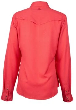 HOOey "Sol" Ladies Watermelon Long Sleeve Pearl Snap Shirt 10 HOOey "Sol" Ladies Watermelon Long Sleeve Pearl Snap Shirt -Hooey Brands HT1613PK BACK