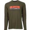 HOOey "Dusk" Olive Log Sleeve Tee -Hooey Brands HT1620OLECOMM