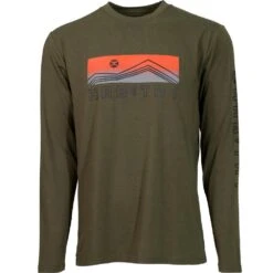 HOOey "Dusk" Olive Log Sleeve Tee