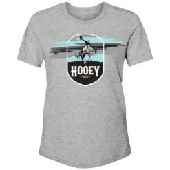 HOOey "Cheyenne Sunset" Grey W/Blue/White Logo T-shirt