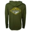 HOOey "Hooded Captain" Olive Long Sleeve T-shirt -Hooey Brands HT1658OL Back