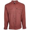 HOOey "Sol" Marsala Long Sleeve Pearl Snap Shirt -Hooey Brands HT1662OR front