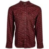 HOOey "Sol" Red Agave Pattern Long Sleeve Pearl Snap Shirt -Hooey Brands HT1663RD front
