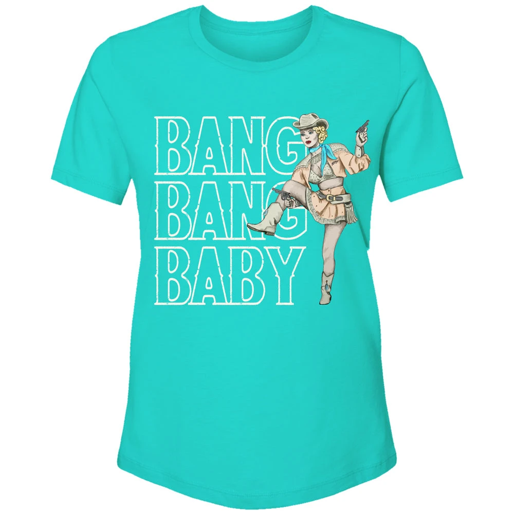 HOOey "Bang Bang Baby" Turquoise W/White Logo T-shirt 1 HOOey "Bang Bang Baby" Turquoise W/White Logo T-shirt