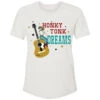 HOOey "Honky Tonk Dreams" Cream W/Red/Turquoise Logo T-shirt -Hooey Brands HT1669CR