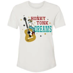HOOey "Honky Tonk Dreams" Cream W/Red/Turquoise Logo T-shirt