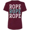 HOOey "Rope Rope Rope" Cranberry W/White /Blue Logo T-shirt -Hooey Brands HT1676MA Back