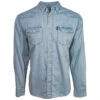 HOOey Men's Chambray Denim Long Sleeve Shirt -Hooey Brands HT1679DE
