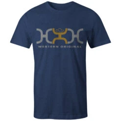 HOOey "Loop" Navy W/Grey/Mustard Logo T-shirt