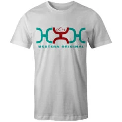HOOey "Loop" White W/Turquoise /Red Logo T-shirt