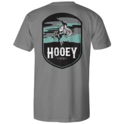 HOOey Youth "Cheyenne" Grey W/Turquoise/Grey/White Logo T-shirt