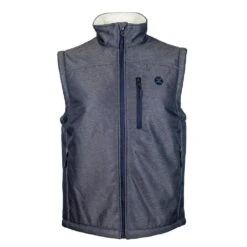 "Hooey Softshell Vest" Denim W/Sherpa