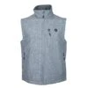 "Hooey Softshell Vest" Grey W/Charcoal -Hooey Brands HV073GY