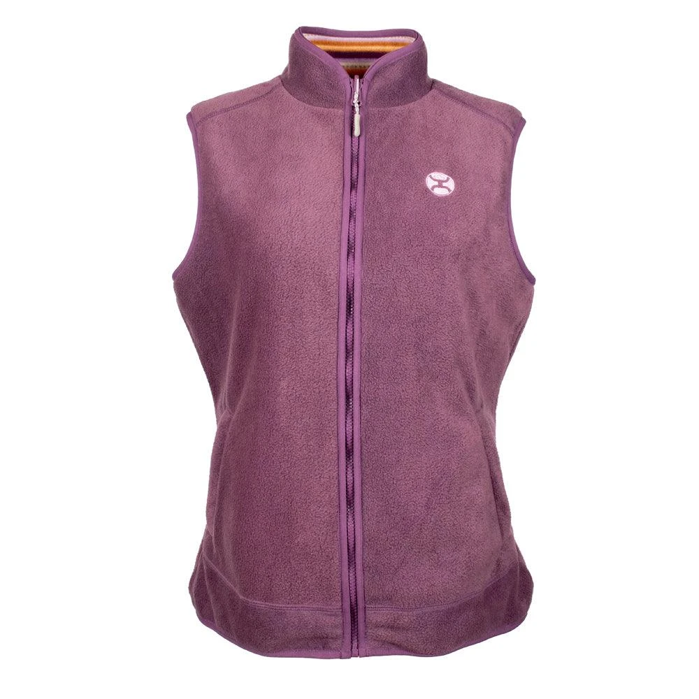 "Hooey Ladies Reversible Fleece Vest" Purple 2 "Hooey Ladies Reversible Fleece Vest" Purple - Image 2