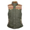 Youth Girls "Hooey Canvas Vest" Green -Hooey Brands HV083GRSP 1