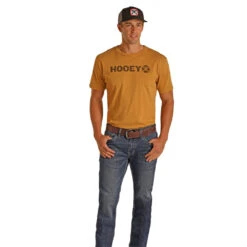 HOOey Dark Vintage Revolver Straight Slim Fit Jeans -Hooey Brands HYMD1RR1CE A lifestyle