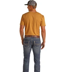 HOOey Dark Vintage Revolver Straight Slim Fit Jeans -Hooey Brands HYMD1RR1CE lifestyle