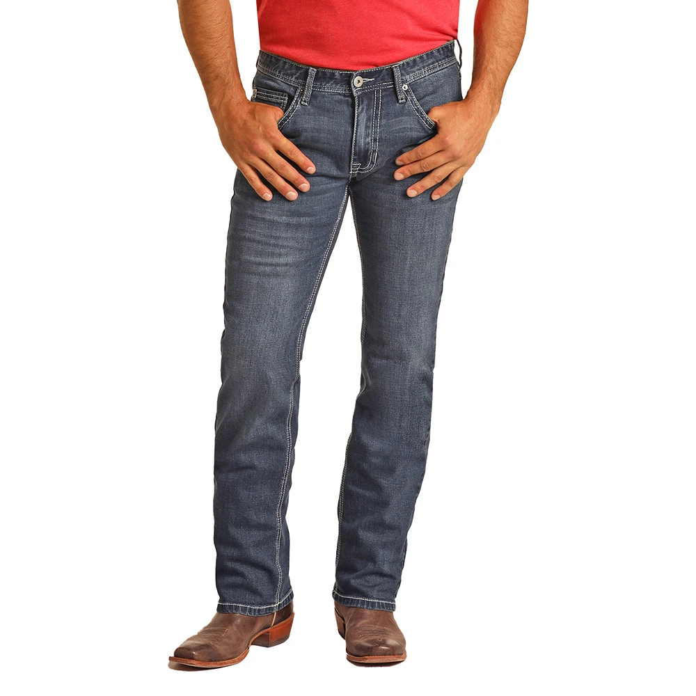 "Medium Wash" Slim Fit Straight Hooey Jeans 2 "Medium Wash" Slim Fit Straight Hooey Jeans - Image 2