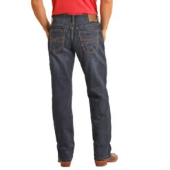 "Dark Wash"Relaxed Fit Stackable Bootcut Hooey Jeans