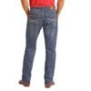 "Medium Wash" Relaxed Fit Stackable Bootcut Hooey Jeans -Hooey Brands HYMDTBR1IGBACK