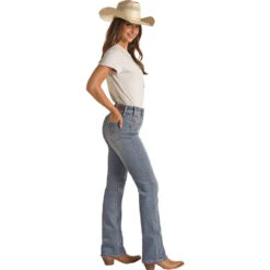 HOOey Medium Vintage High Rise Bootcut Jeans -Hooey Brands HYWD4HR16A BZ lifestyle