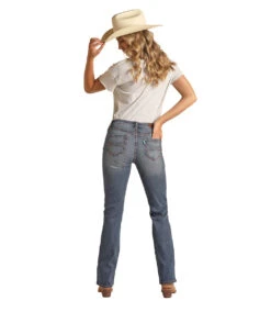 HOOey Light Wash Mid Rise Stretch Bootcut Jeans -Hooey Brands HYWD4MR16BACK d0db94c8 dc86 4efe 983e 768204b0ea7c