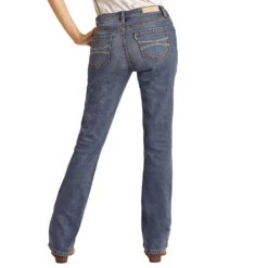 "Medium Wash" Mid Rise Bootcut Hooey Ladies Jeans