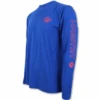 HOOey "Captain" Blue/Coral Long Sleeve Tee -Hooey Brands Habitat diamond blue side 82777.1558745702.1280.1280