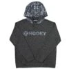 HOOey "Lock-Up" Grey W/ White Logo Hoody -Hooey Brands IMG 2047