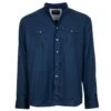 HOOey "Sol" Navy Long Sleeve Pearl Snap Shirt -Hooey Brands IMG 3852