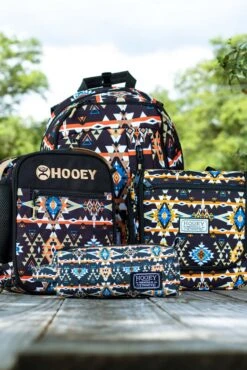"Rockstar" Hooey Backpack Black/Orange Aztec W/Black -Hooey Brands IMG 9029