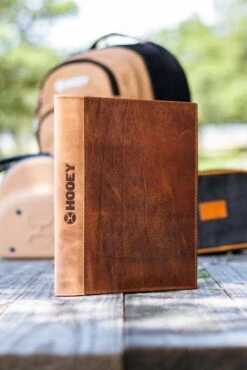 "Hooey Classic" Leather Notebook Cover Brown -Hooey Brands IMG 9178