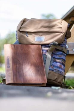 "Topper" Hooey Backpack Grey/Tan Stripe Pattern W/Tan Accents -Hooey Brands IMG 9216