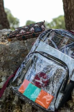 HOOey "Nitro" Clear Backpack W/Multi Color Serape Accents -Hooey Brands IMG 9397