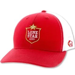 HOOey American Made "Lone Star" Red/White Trucker