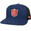 HOOey American Made "Lone Star" Denim/Black Trucker Hat -Hooey Brands LS01002