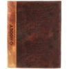 "Hooey Classic" Leather Notebook Cover Brown -Hooey Brands LeatherNBC front