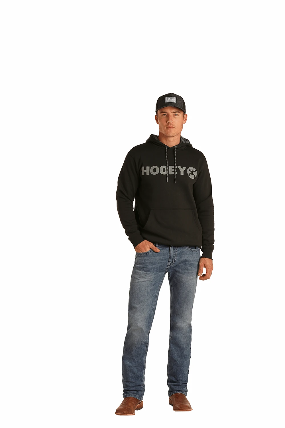 HOOey "Medium Vintage" Slim Fit Straight Bootcut Jeans 3 HOOey "Medium Vintage" Slim Fit Straight Bootcut Jeans - Image 3