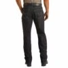 HOOey "Dark Wash" Raw Denim Double Barrel Stackable Bootcut Jeans -Hooey Brands MTB3566 BACK