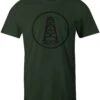 HOOey "HOG" Olive W/Black Oil Gear Logo T-shirt
