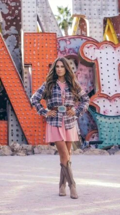 HOOey "Ladies Flannels" Charcoal/ Grey -Hooey Brands P1088987